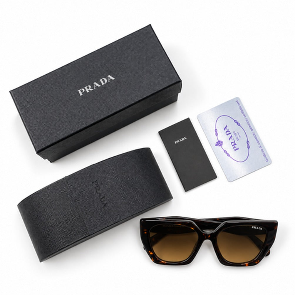Lentes de Sol Prada Rectangular SPR15W Cafe