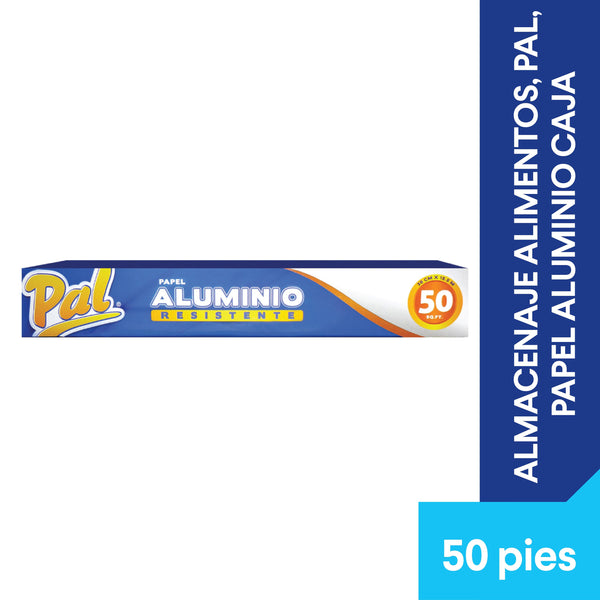 Papel Aluminio Pal, Almacenaje Alimentos, Caja - 50 Pies