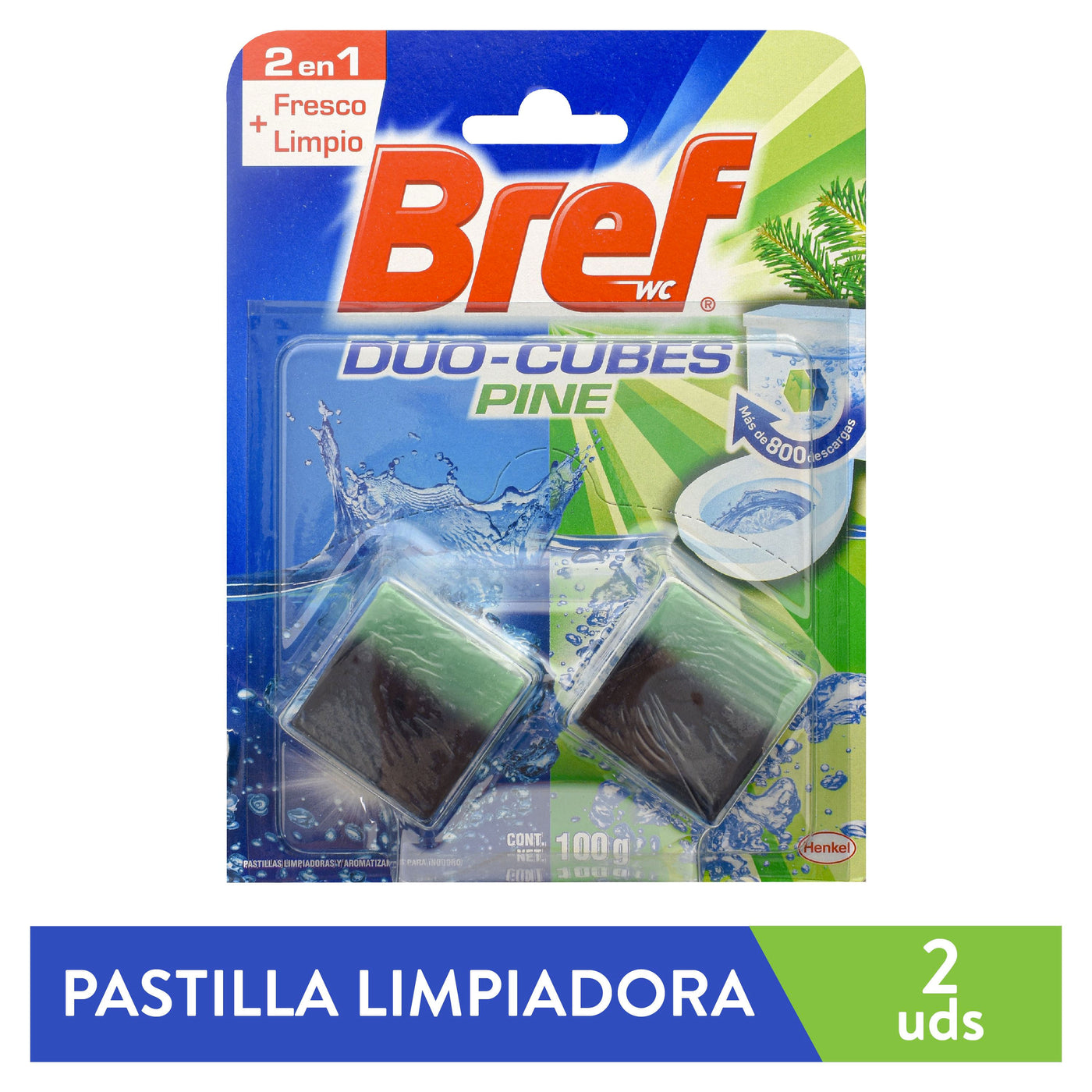 Pastilla Bref Para Baño Aroma Pino 2 Uds - 100 G