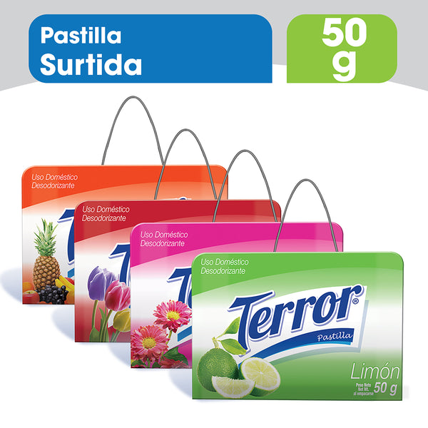 Pastilla Desodorizante Terror Aroma Surtido - 50 G
