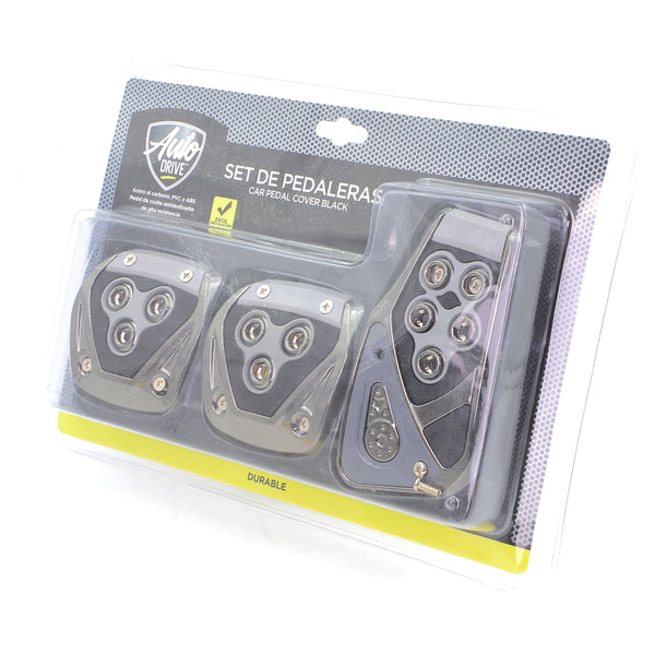 Pedaleras Para Carro Auto Drive Color Negro