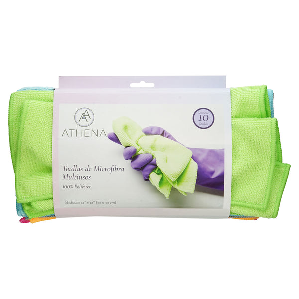 Set Toallas Athena Microfibra Cocina 10 Unidades