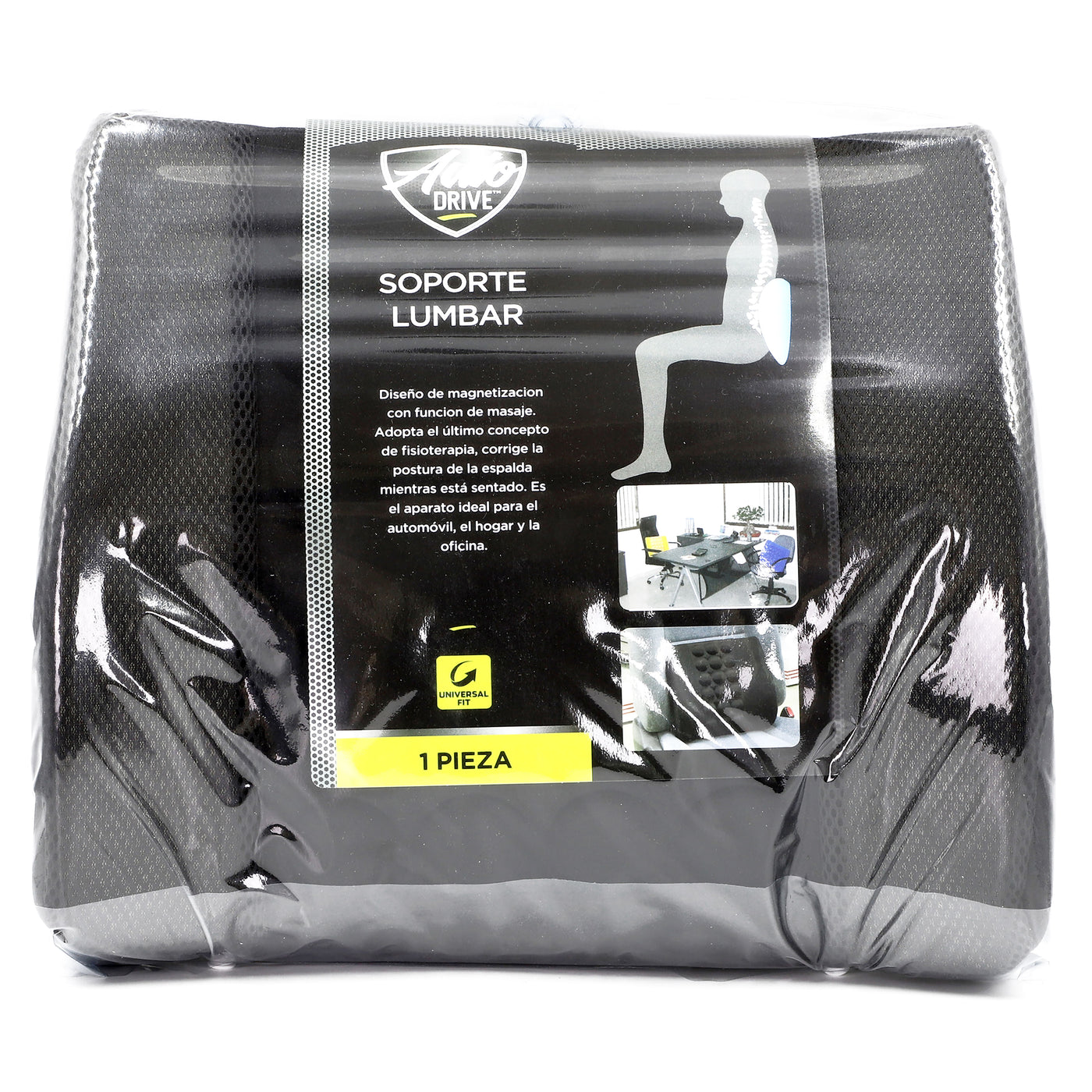 Accesorio Para Carro Auto Drive Soporte Lumbar Color Negro