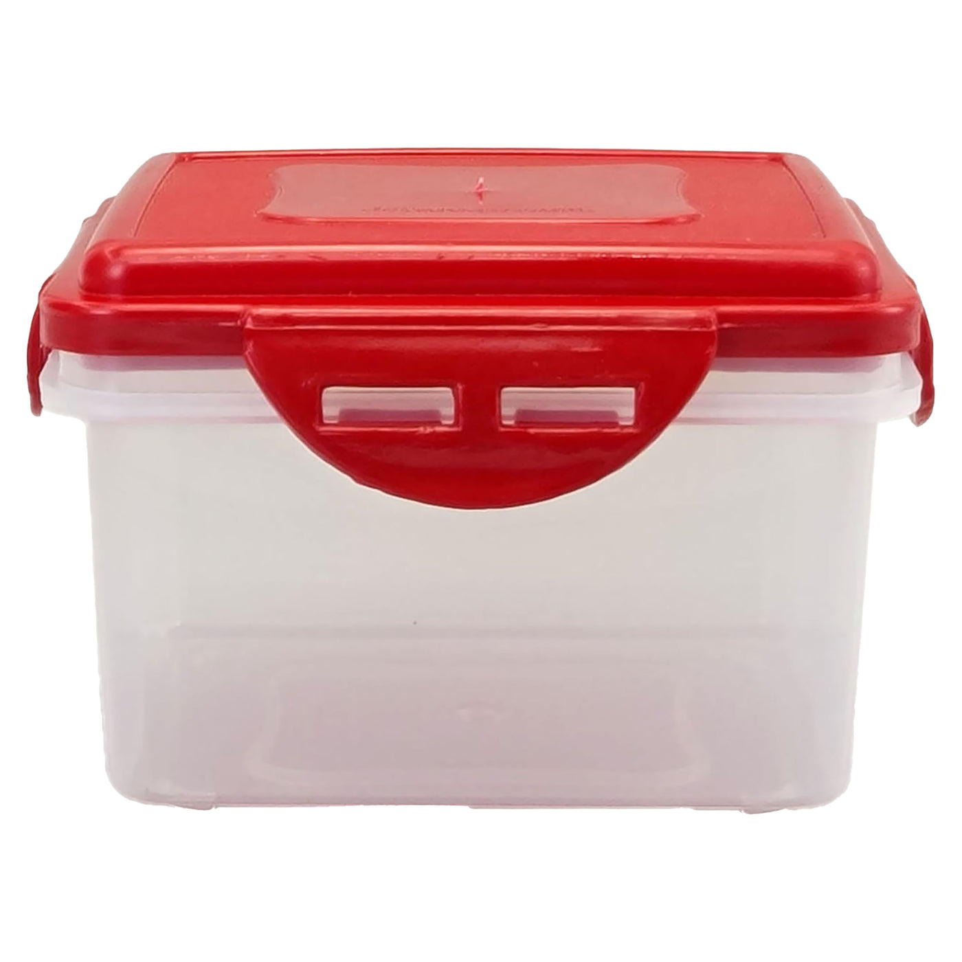 Tazón Guateplast Click Clack Cuadrado. (4 Tz/945 Ml) Color Rojo - Unidad