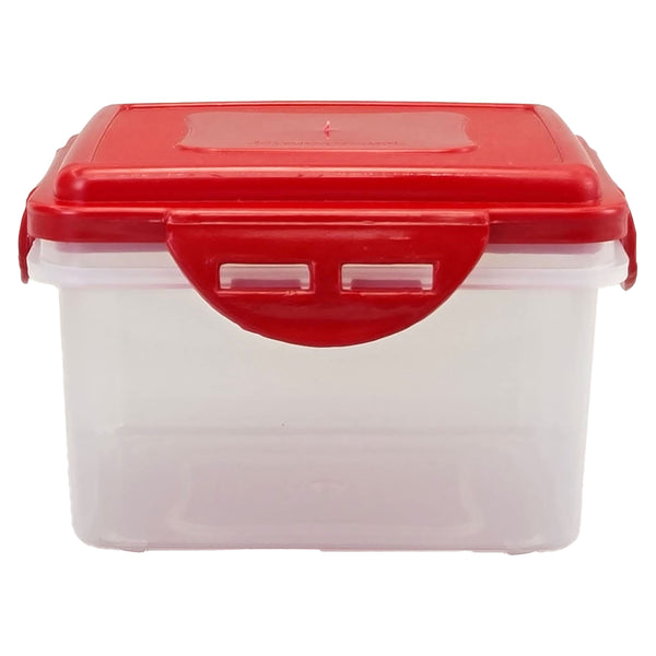 Tazón Guateplast Click Clack Cuadrado. (4 Tz/945 Ml) Color Rojo - Unidad