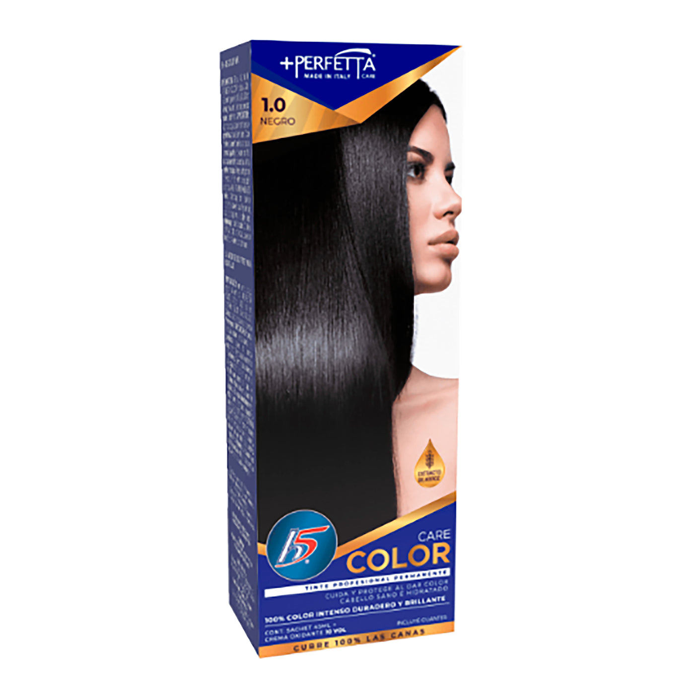 Tinte H5 Perfetta Kit Tono 1.0 Negro - 113 G