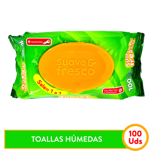 Toalla Regular Suave Fresco - 100 Unidades