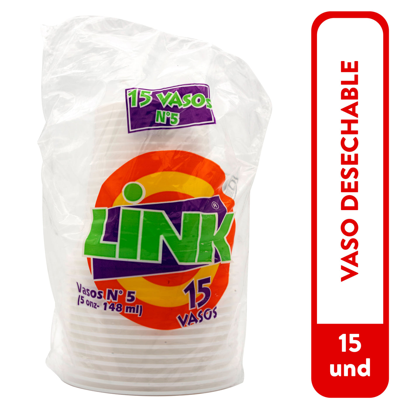 Vaso Plástico Link Desechable N.5