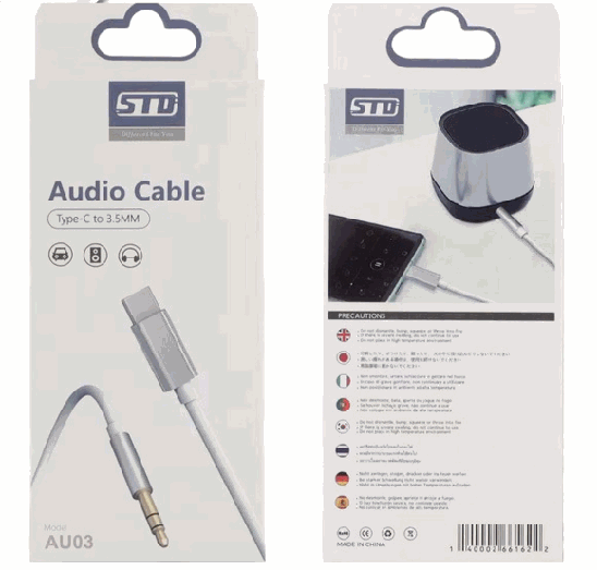 Cable Auxiliar TC a 3.5mm AU02