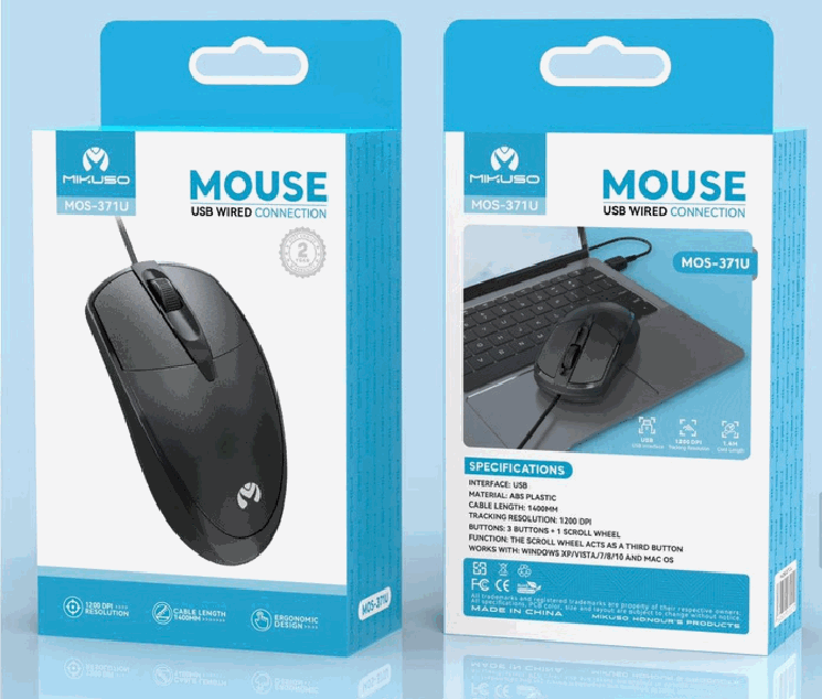 Mouse Alambrico Mikuso 371U