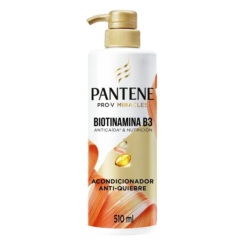 Acondicionador Antiquiebre Pantene Biotinamina B3 Para Cabello Frágil Y Quebradizo 510 Ml