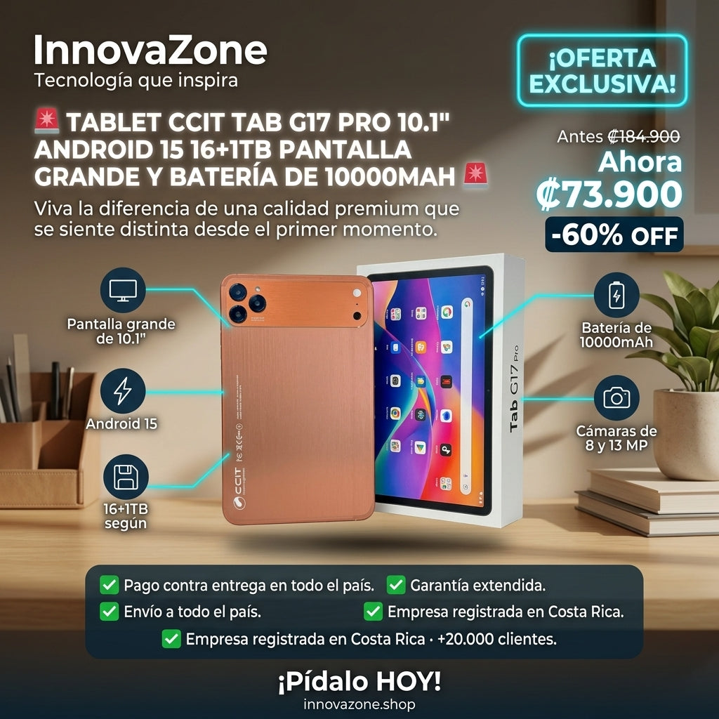 Tablet CCIT Tab G17 Pro 10.1" Android 15 16+1TB - oferta