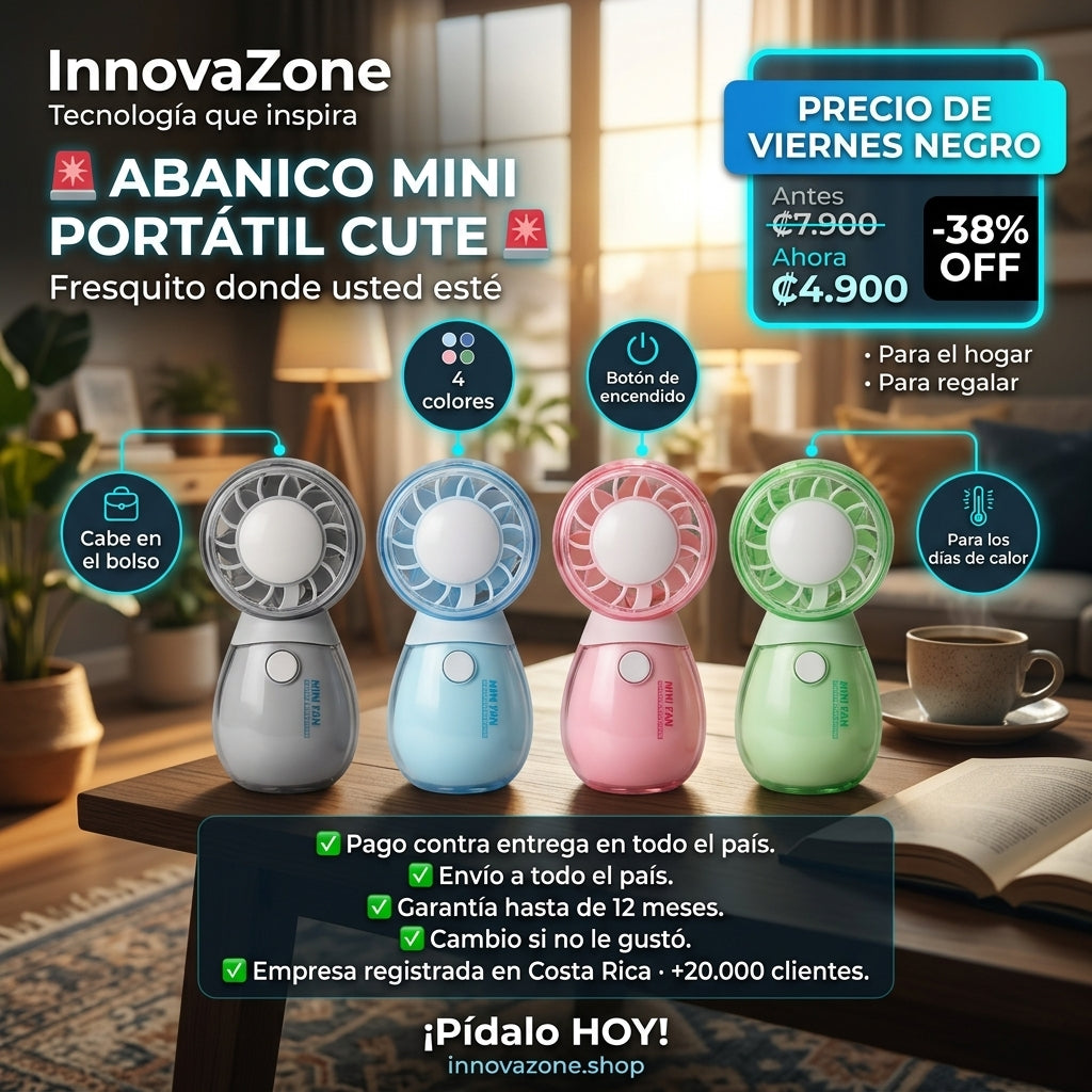 Abanico Mini Portátil Cute - oferta