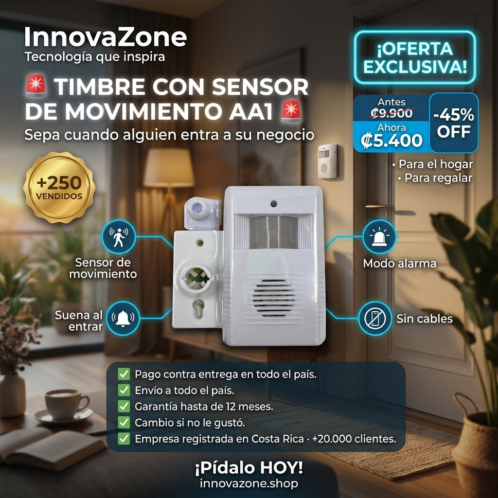 Timbre con sensor de movimiento AA1 - oferta