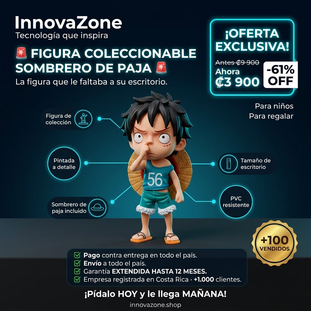 Figura Coleccionable Luffy One Piece Sombrero de Paja