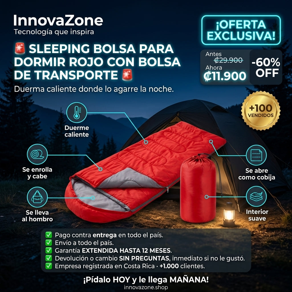 Sleeping Bolsa para Dormir Rojo - oferta