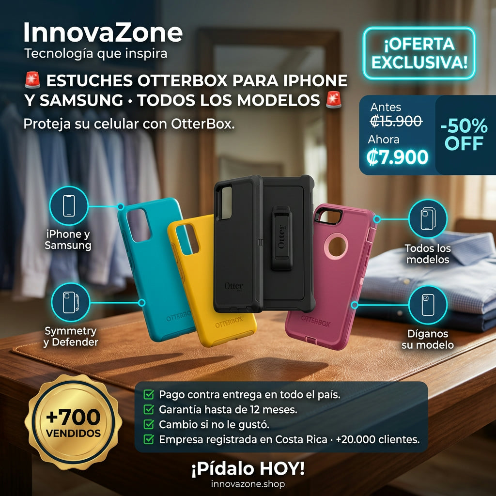 Estuches OtterBox para iPhone y Samsung - oferta