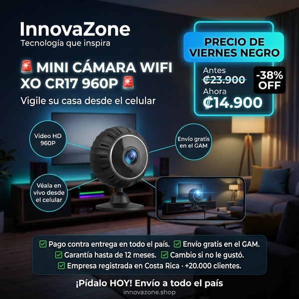 Mini Cámara WiFi XO CR17 960P - oferta