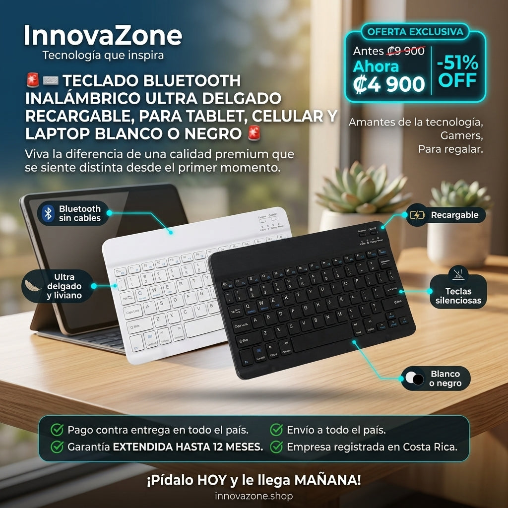 Teclado Bluetooth inalámbrico - oferta