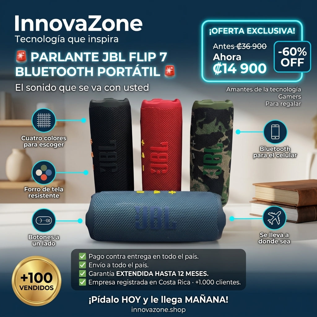 Parlante JBL Flip 7 Bluetooth Portátil