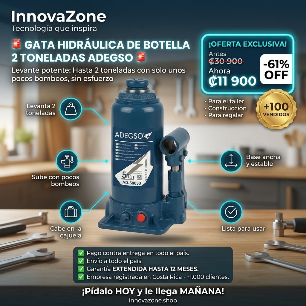 🔧 Gata Hidráulica de Botella 2 Toneladas ADEGSO