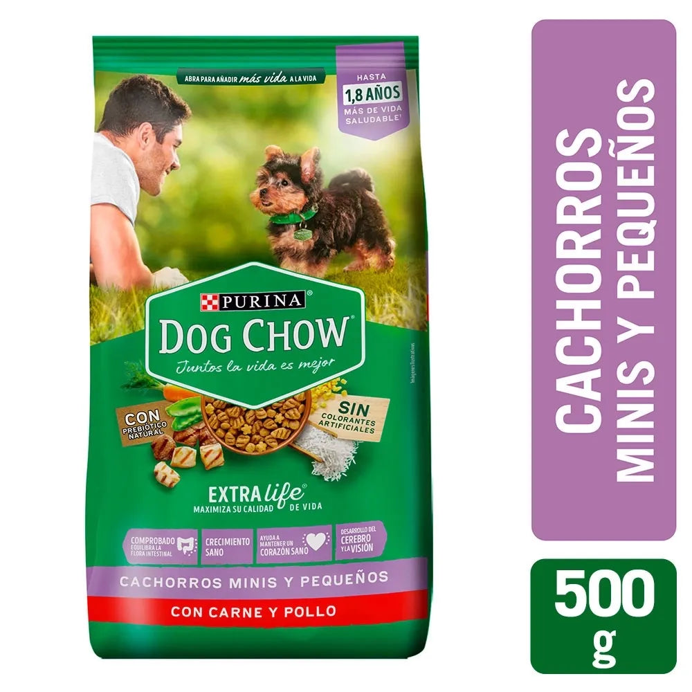 Alimento Para Perro Purina Dog Chow Cachorro Minis Y Pequeños - 500 G