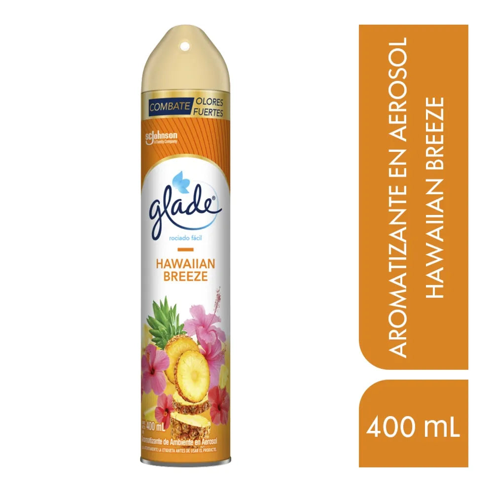 Aromatizante Glade En Aerosol Hawaiian Breeze - 400 Ml