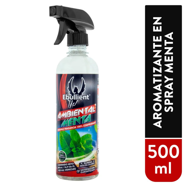 Aromatizante Ebullient Para Auto En Spray Aroma A Menta - 500 Ml