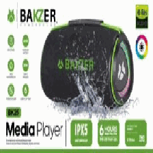 BOCINA BAKZER WATERPROOF 2X15W TF CARD BT USB 2.0 4000mAh