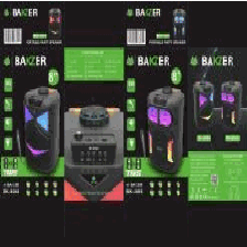 Bocina Bakzer 8 Pulgadas Tws Mic Aux Rgb