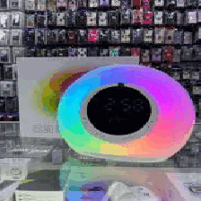 Bocina Con Reloj Luz Rgb Bt Sd Sub Aux Fm