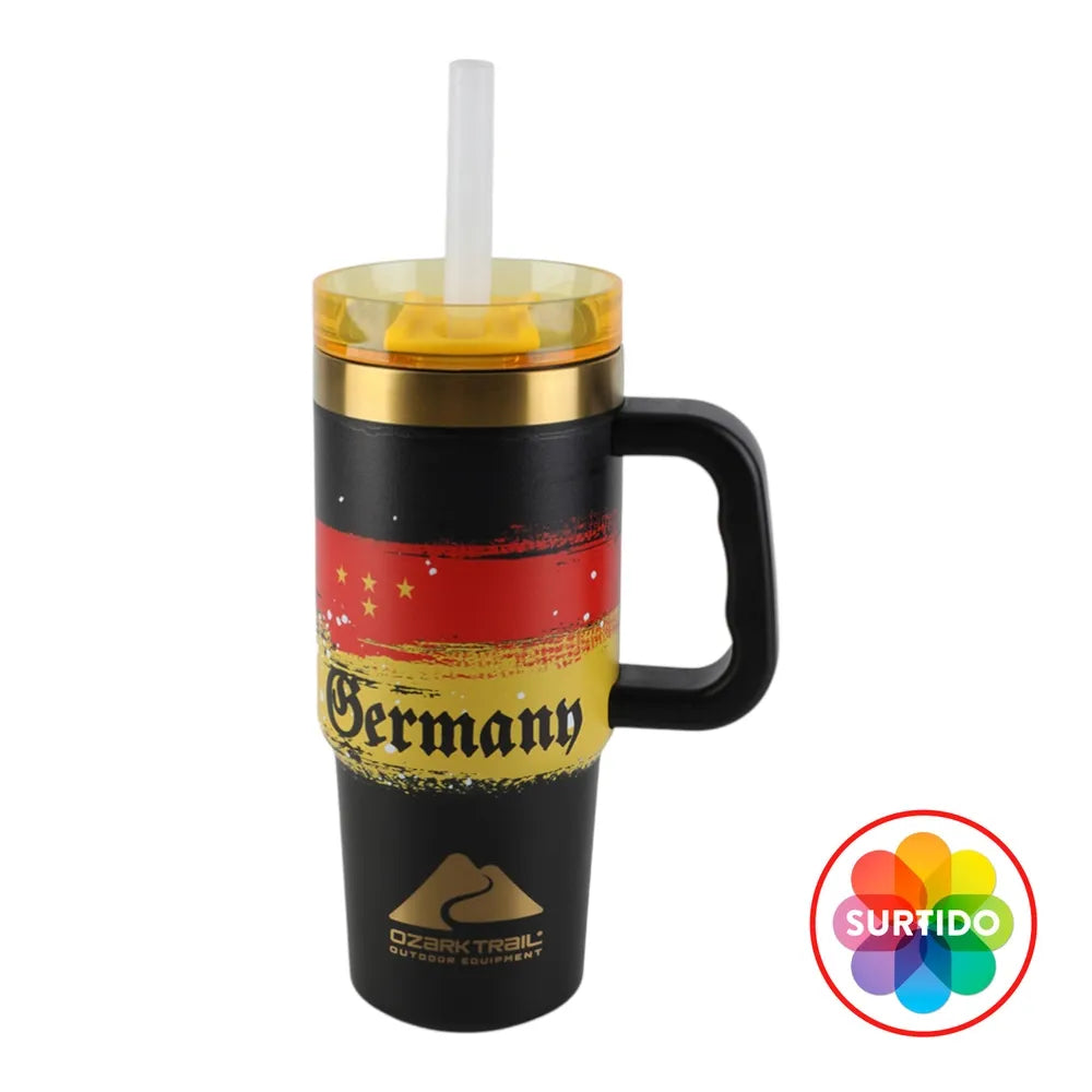 Tumbler Ozark Trail Con Tapa Giratoria Y Asa Surtido Con Capacidad De 18 Oz