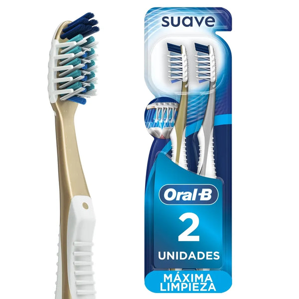 Cepillo Dientes Oral-b 7 Beneficios Cerdas Suaves Crisscross - 2 Uds