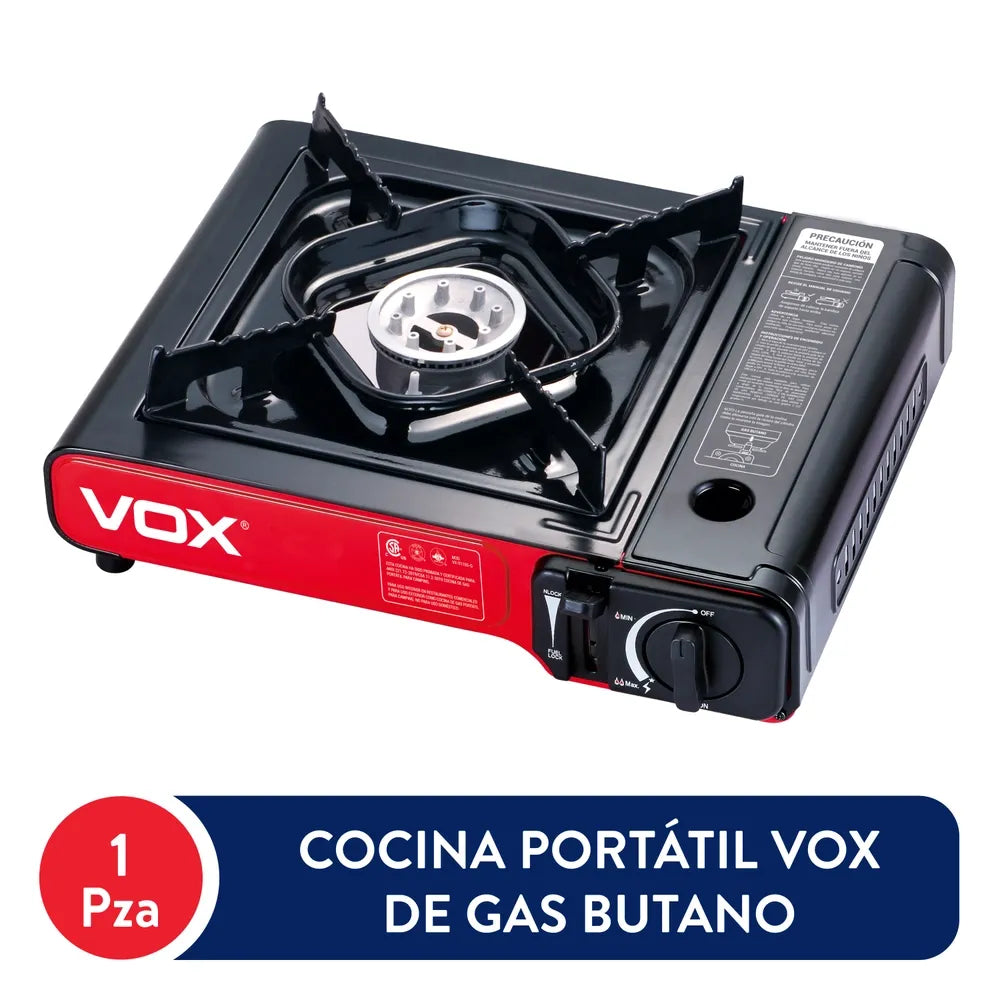 Cocina De Gas Portátil VOX Encendido Electrónico Triple Certificación CSA - 1 Ud