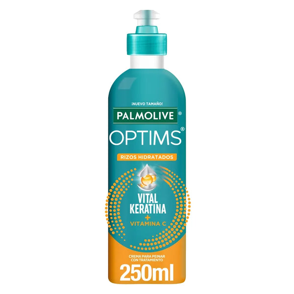 Crema Para Peinar Palmolive Optims Rizos Hidratados Con Vitamina C - 250 Ml