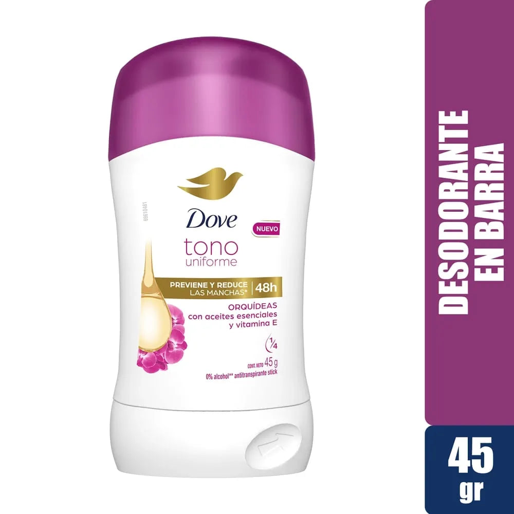 Desodorante Dove Dama Orquídea Y Vitamina E Barra - 45 G
