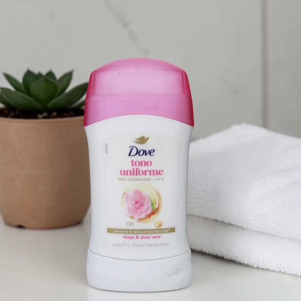 Desodorante Dove Tono Uniforme Rosas Y Vitamina E Barra - 45 G