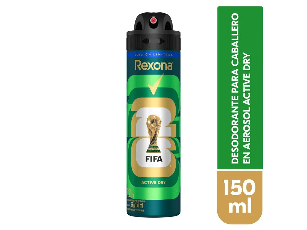 Desodorante Rexona En Aerosol Active Dry - 150 Ml