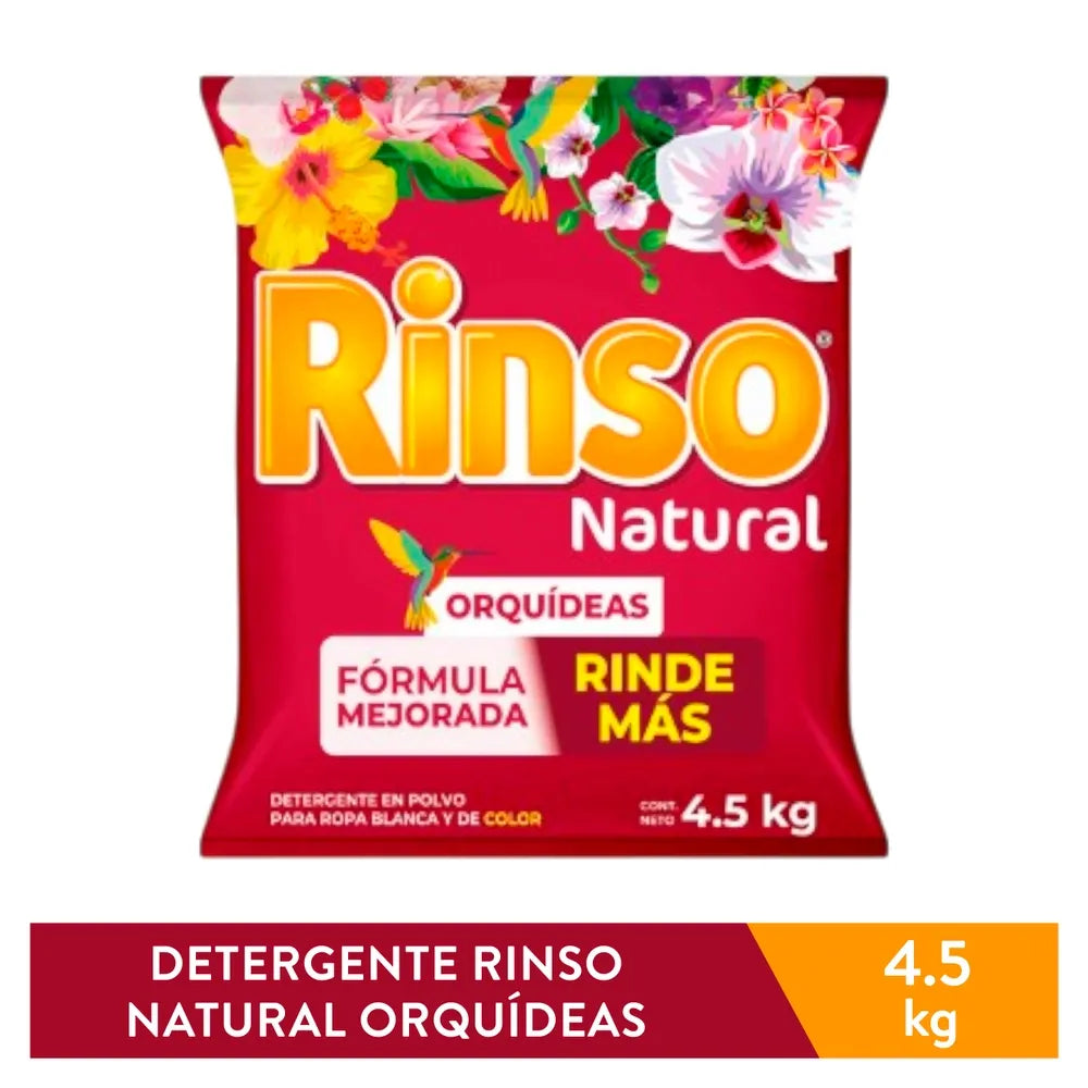 Deterg Polvo Rinso Natural Orquid 4500g