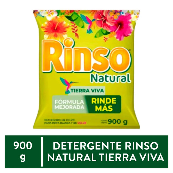 Deterg Polvo Rinso Natural Tierra 900g