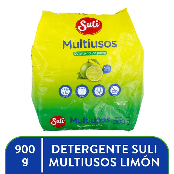 Detergente Suli En Polvo Multiusos Aroma Limón - 900 G