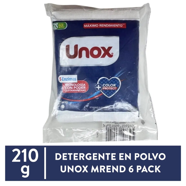Detergent Polvo Unox Mrend 6pack 35g