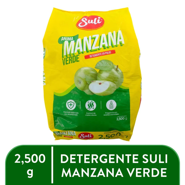 Detergente En Polvo Suli Manzana 2500g