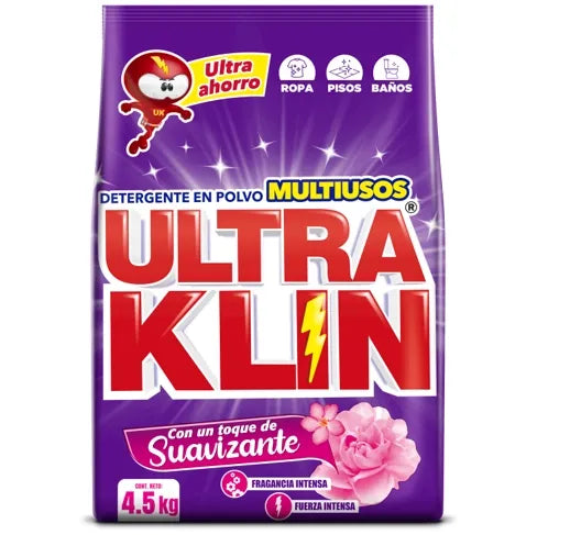 Detergente En Polvo Ultraklin Fuerza Intensa - 4500g
