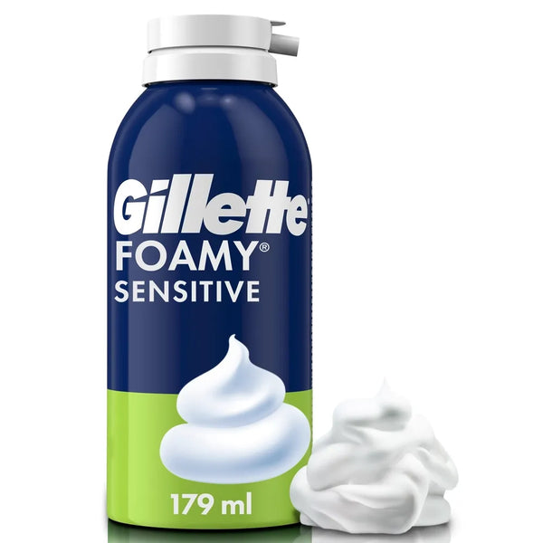 Espuma Afeitar Gillette Foamy Sensitive Piel Sensible - 179 Ml