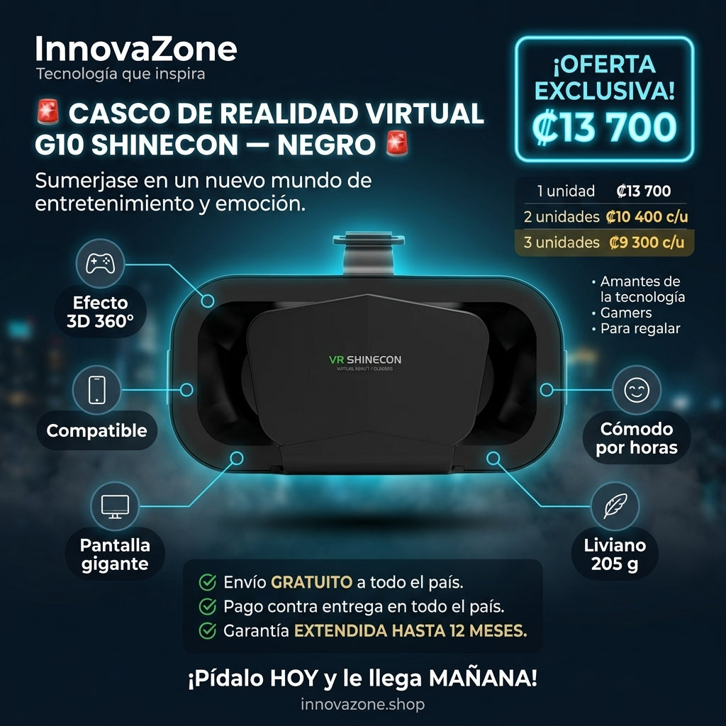 Casco VR G10 Shinecon oferta