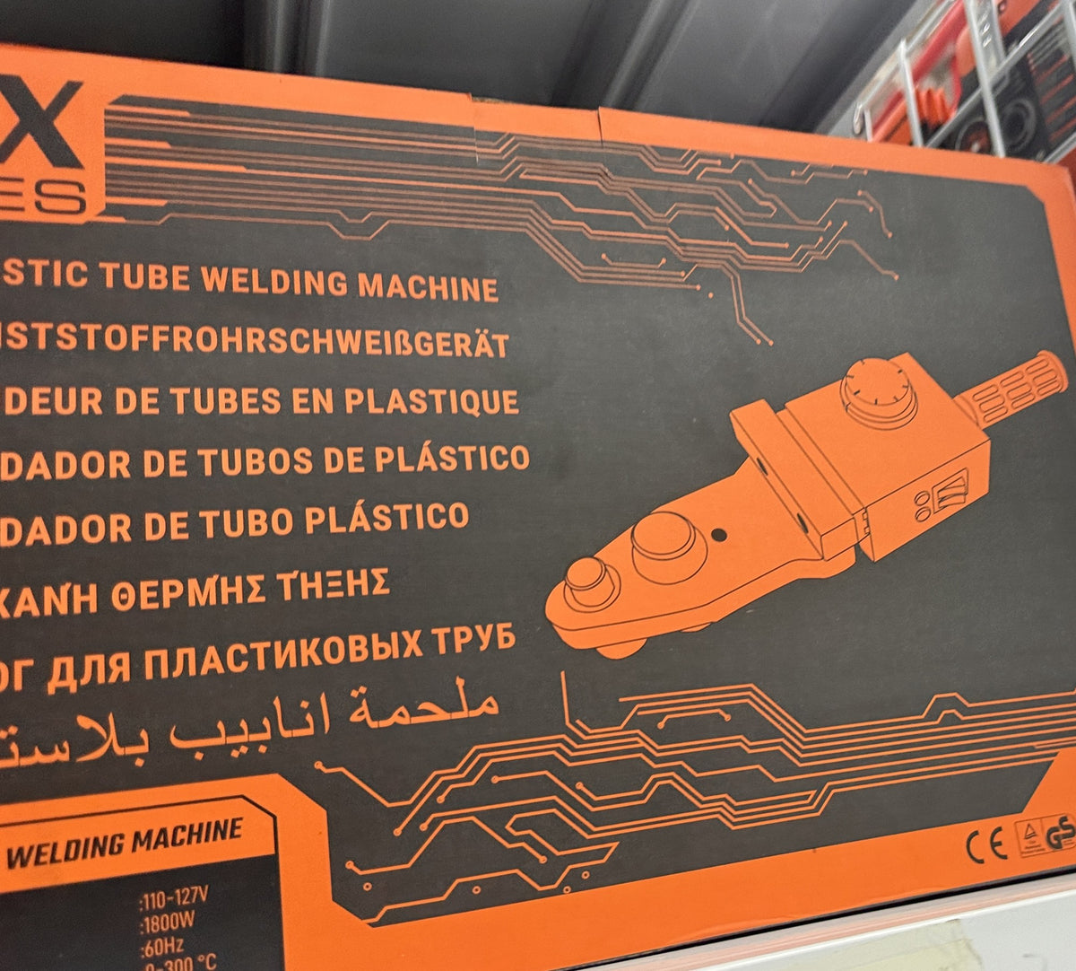 🔥 Termofusora FINDER 1800W para Tubo Plástico · 0 a 300 °C · 110-127V - foto real 1