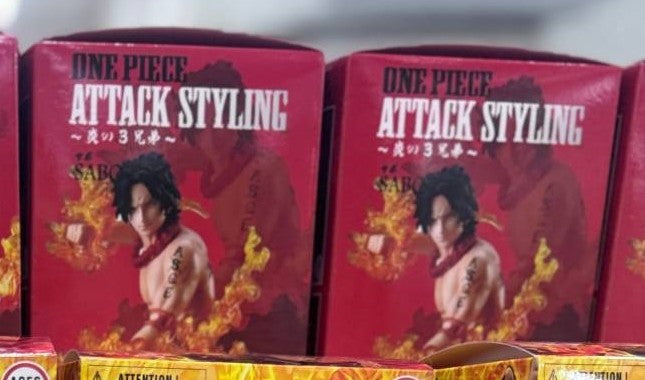 🔥 Figura One Piece Attack Styling Portgas D. Ace · Caja Roja - foto real 1