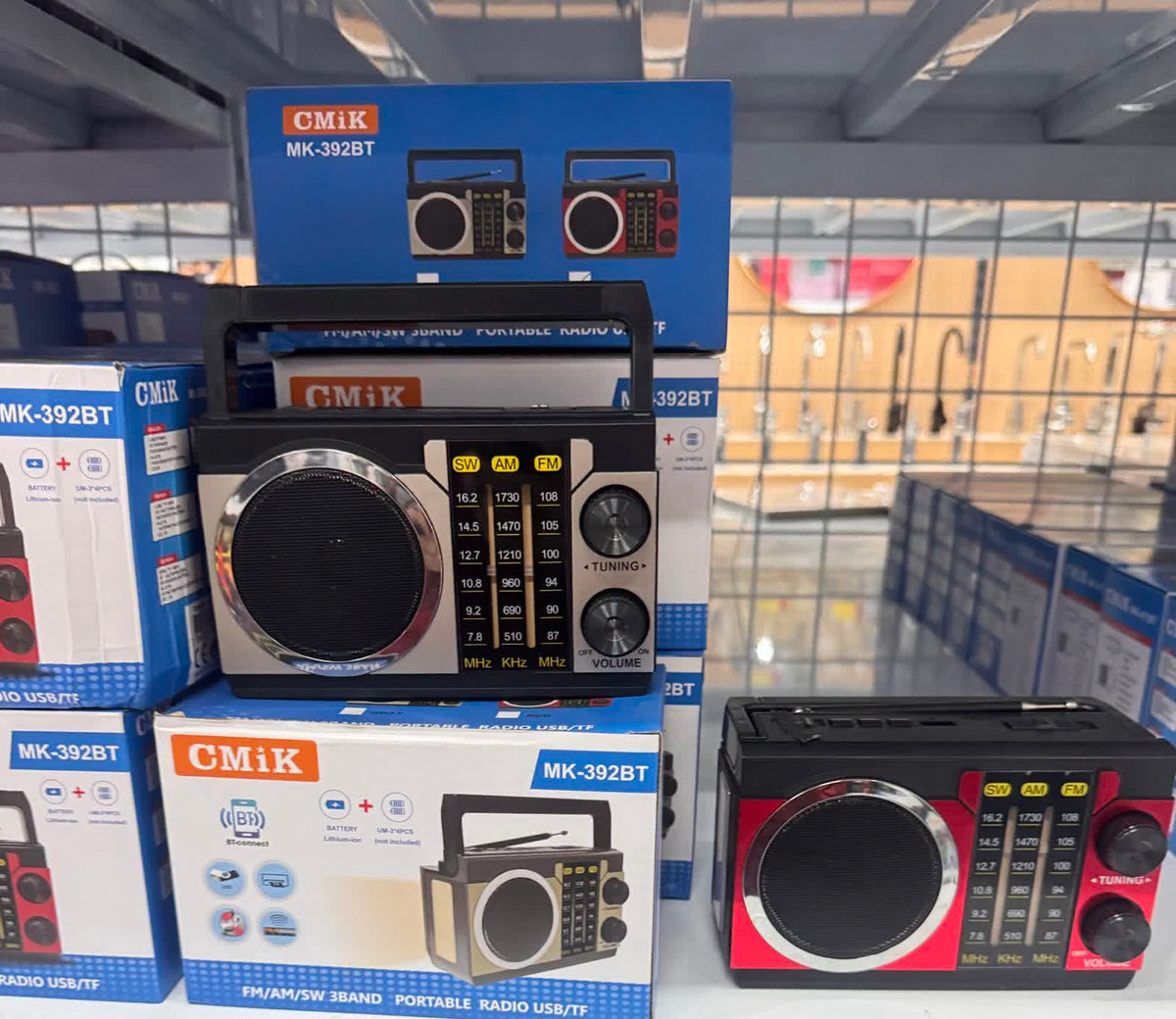 📻 Radio Portátil CMiK MK-392BT con Bluetooth · FM, AM y SW, USB y TF - foto real 1