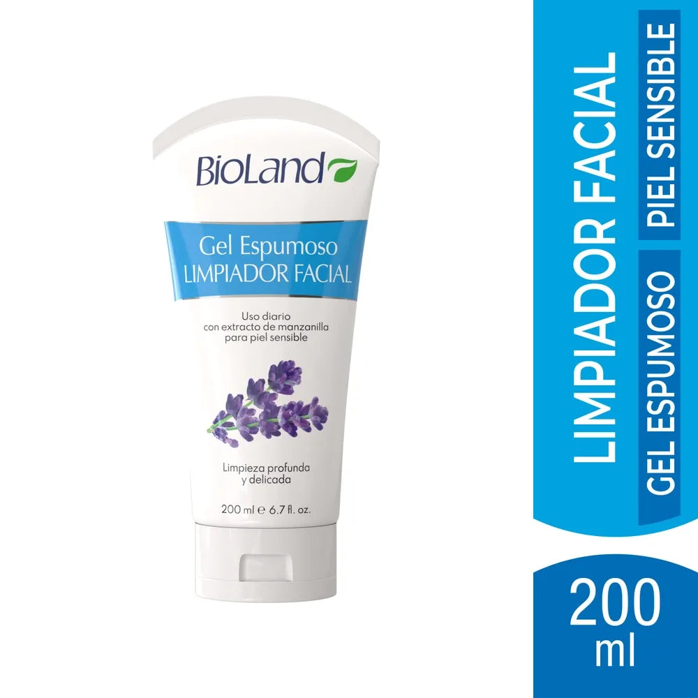 Gel Espumoso Bioland Limpiador Facial - 200 Ml
